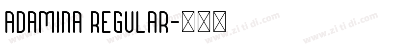 Adamina Regular字体转换